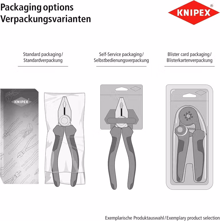 KNIPEX 99 04 280 EAN Pinze per montaggio (pinze per smussare o intrecciare) zincate lucide 280 mm