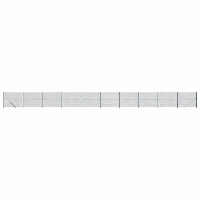 Recinzione a rete in acciaio zincato con rivestimento in PVC verde per montaggio a superficie, L: 25 m, H: 1,4 m