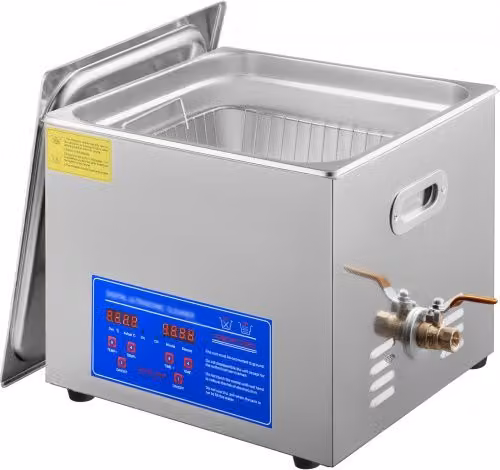 Pulitore ad Ultrasuoni Professionale VEVOR in Acciaio Inossidabile Argento con Timer e Riscaldamento Digitale per Uso Domestico e Commerciale