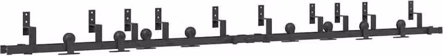 Kit di Binari per Porte Scorrevoli CFW6085422 in Acciaio Inox Nero Opaco Lunghezza: 305 cm
