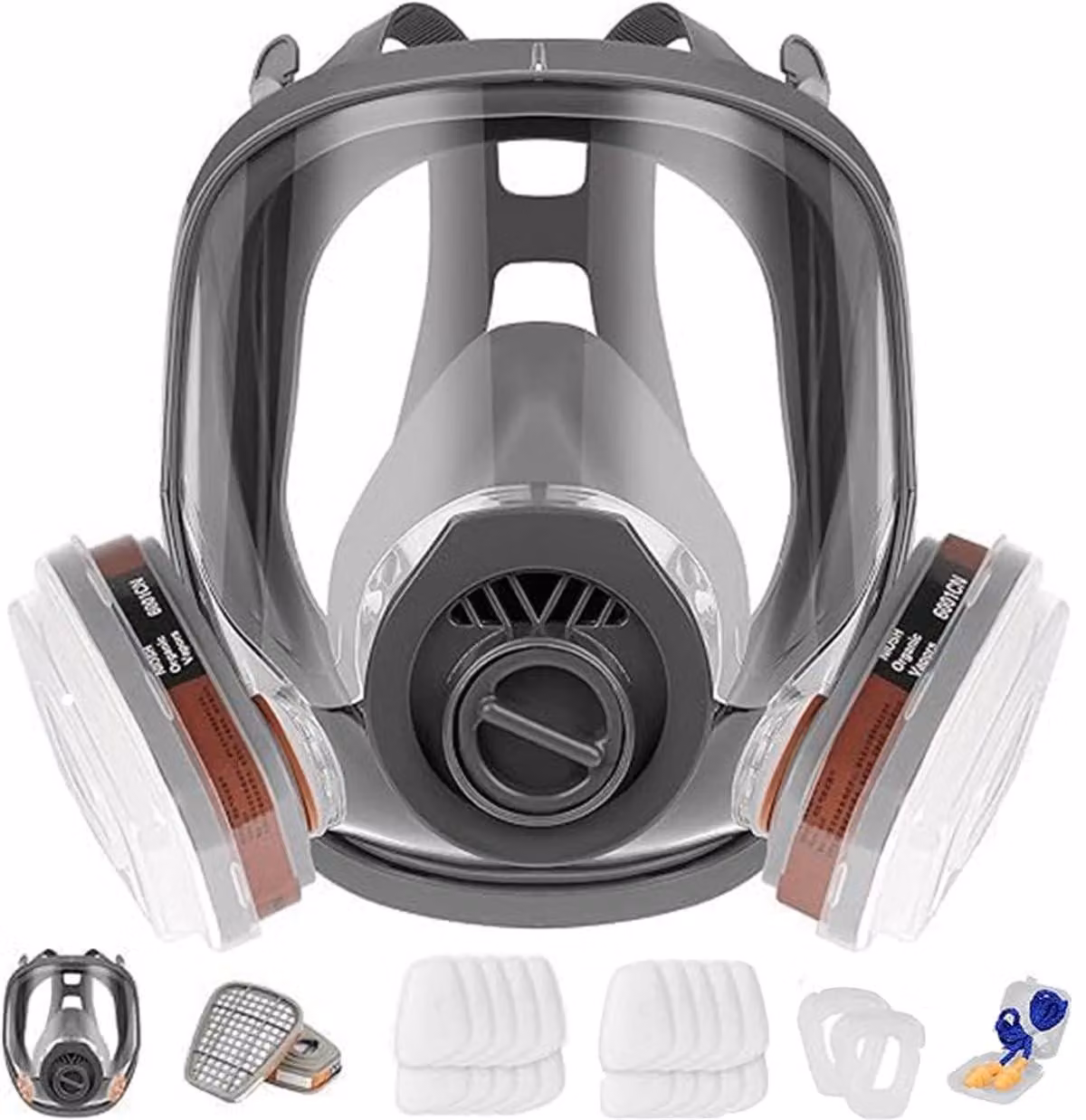 Maschera facciale completa 26-in-1 con filtro e protezione per le lenti