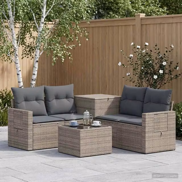 Set di divani 6 pz Grigio e Grigio Scuro 3447458