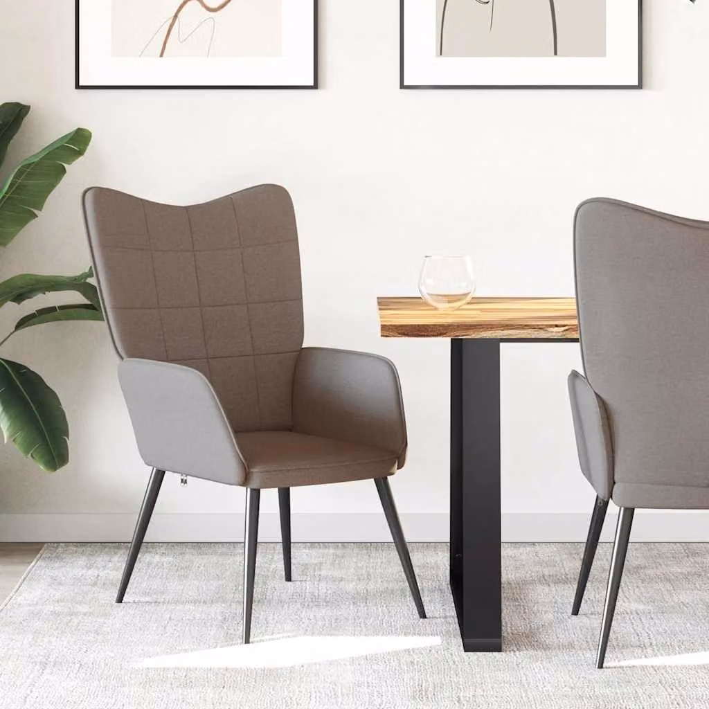 Sedia da pranzo moderna con rivestimento confortevole
