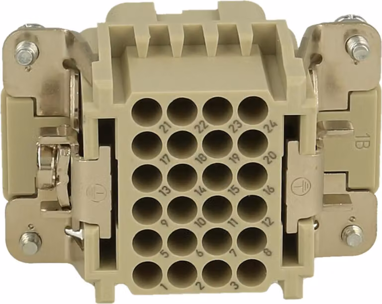 HARTING Han 24DD HMC inserto femmina (F) connessione a crimpare, 24 poli + PE 250 V, 10 A - 1 pezzo