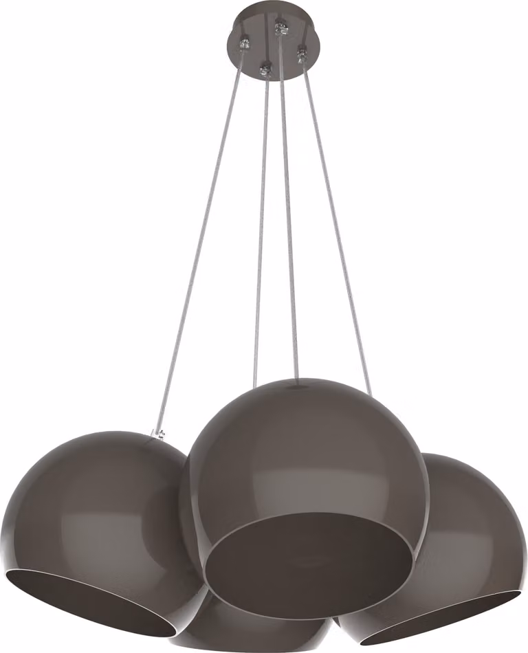 Lampada a sospensione JOE, 4XE27, max. 42 W, metallo, bianco opaco, D25 cm