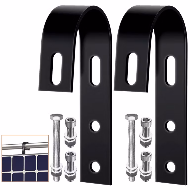 Ganci di montaggio in acciaio inossidabile 304, 2 pezzi, colore nero