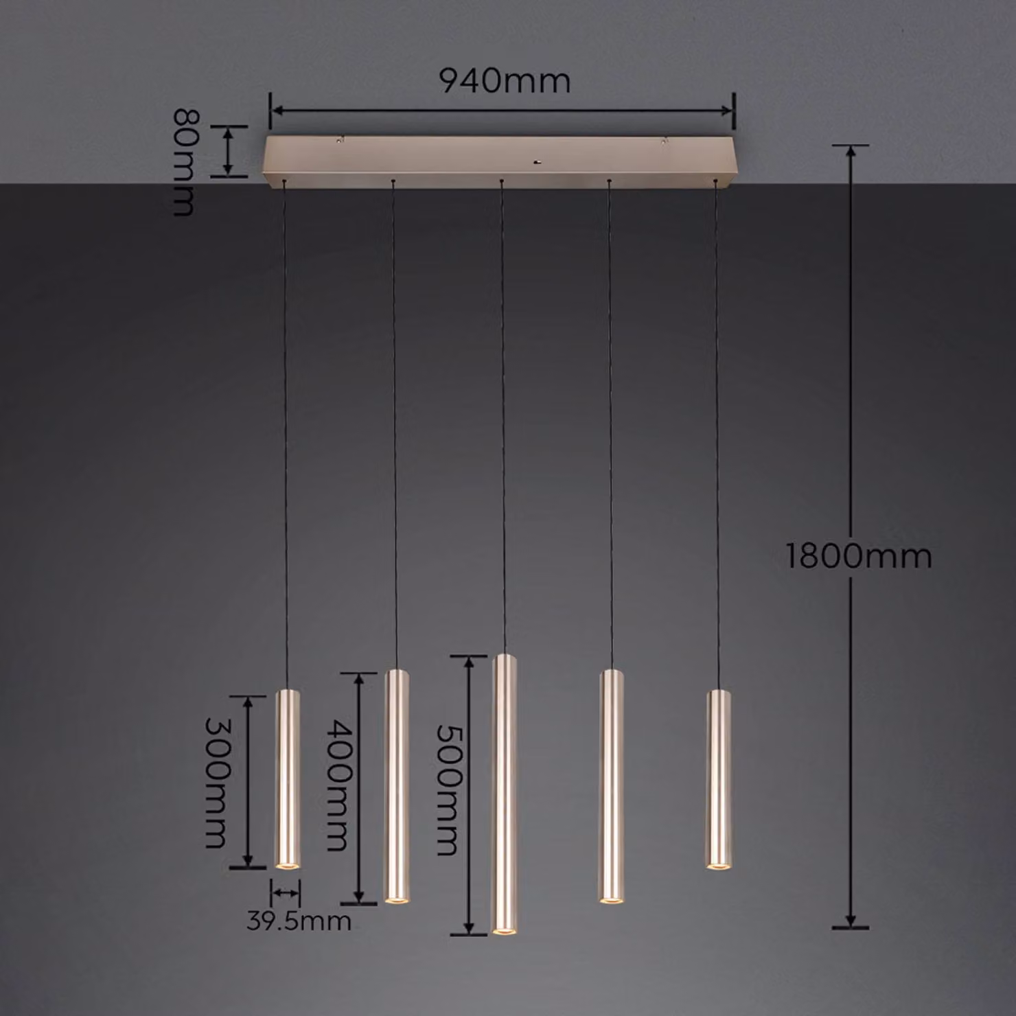 Trio Lighting Lampada a sospensione Arimato, Crema / Ambra, Soggiorno / Sala da pranzo, Metallo, Moderno, Lampada a sospensione