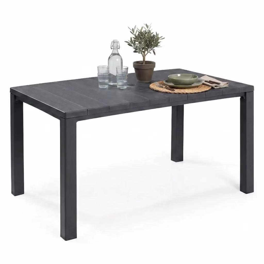 Tavolo da esterno Listowel DMORA colore Antracite L: 147 cm, P: 90 cm, H: 75 cm – 2
