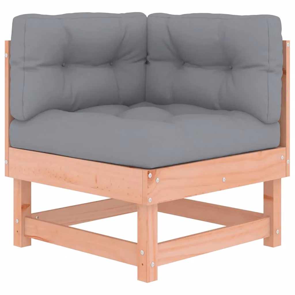 Divano Angolare Design Mania in Legno di Douglas con Cuscini Grigio – 2