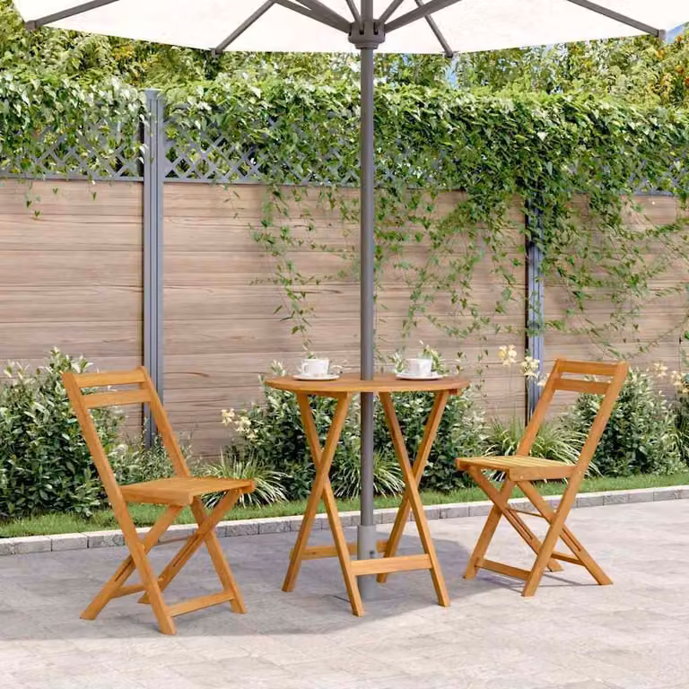 Maison Exclusive - Tavolo da giardino pieghevole da 70 cm in legno massello di acacia