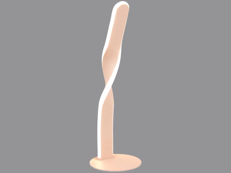 LED, lampada da tavolo, sabbia, design Twist, interruttore a cordicella, H 40,5 cm