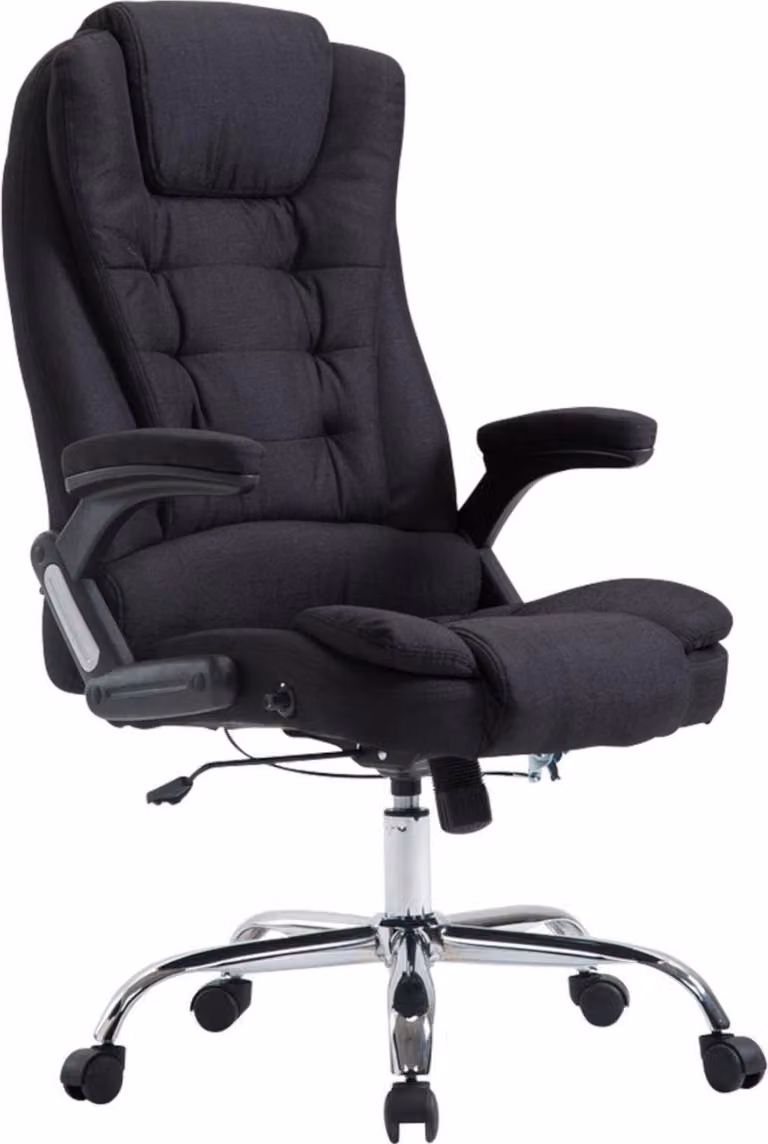 Sedia da ufficio XL - Sedia da ufficio ergonomica - Massimo comfort e sostegno | Colore: Nero