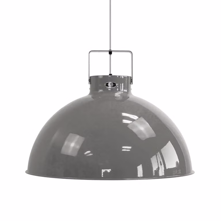 Jieldé Lampada a sospensione Dante D675, dimmerabile, Alluminio / Grigio / Zincato, Soggiorno / Sala da pranzo, Alluminio, Industriale, Lampada a sospensione