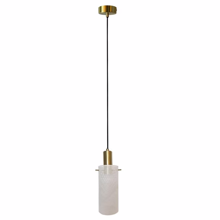 Lampada a sospensione Tirana, 1 attacco E27, bianca, modello LP-945/1P WH, marca Light Prestige