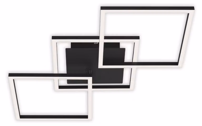 Lampada da soffitto a LED dimmerabile orientabile 30 W nero metallo-plastica Briloner
