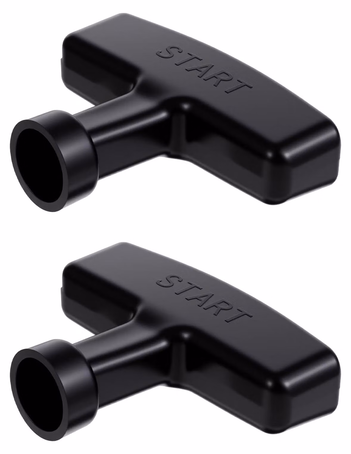 Impugnatura avviamento a strappo - Nero - Set da 2 - Ricambio per tosaerba decespugliatore motosega