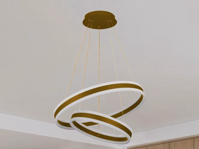 Lampada a sospensione LED con telecomando, 135W