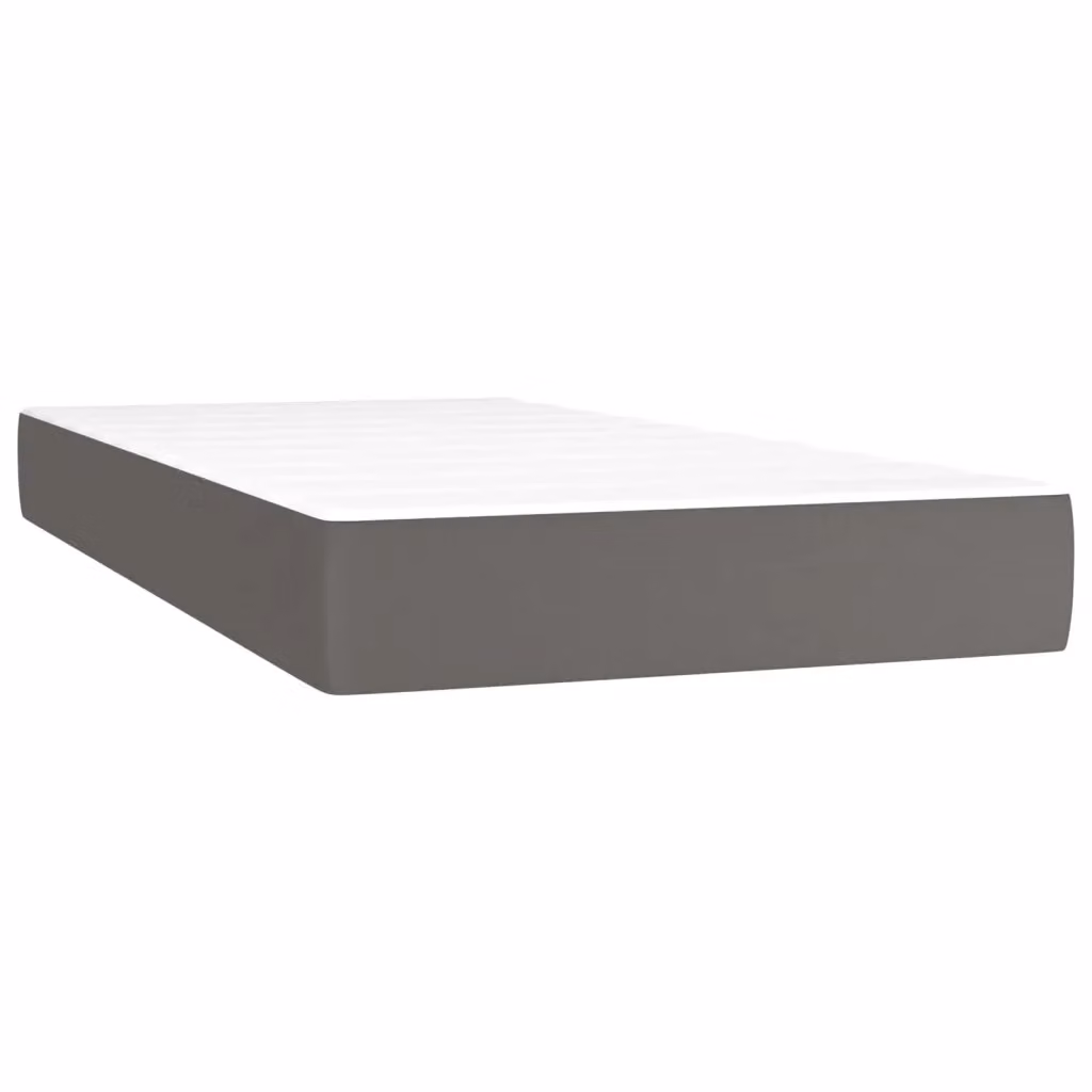 Materasso Ibrido Design Mania in Similpelle Grigio, L 90 cm x P 190 cm x H 20 cm – 2