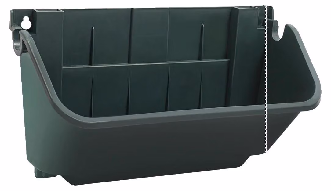 Vaso verticale, design salvaspazio, praticità di montaggio a parete, colore verde militare