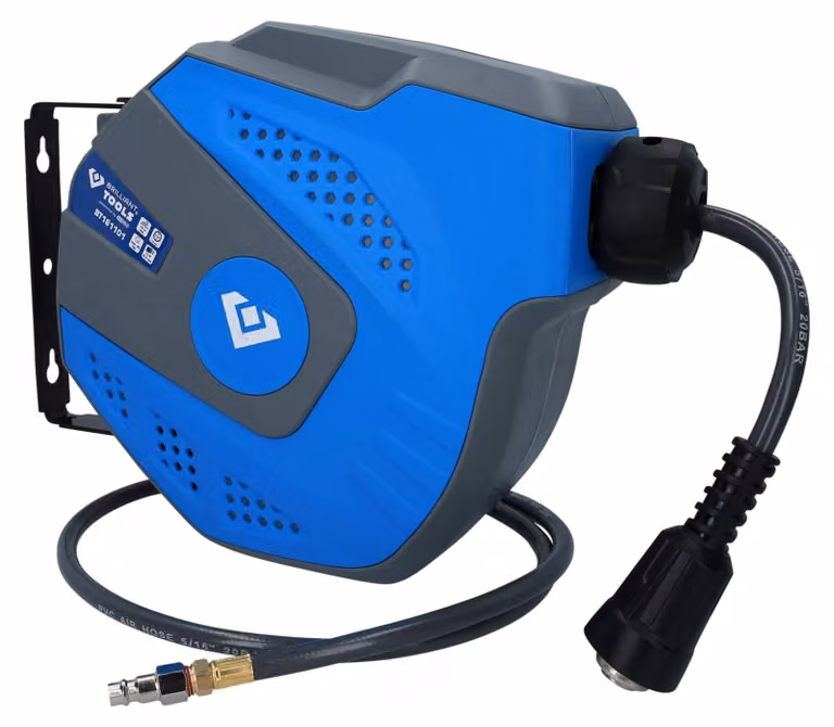 BRILLIANT TOOLS Avvolgitubo automatico per aria compressa Ø 8 mm x 10 m - BT161101
