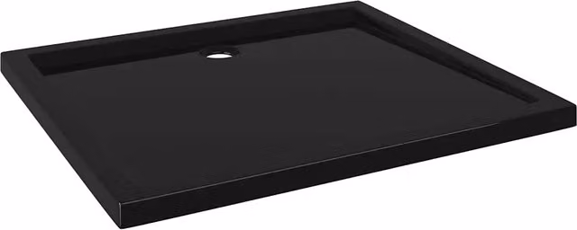 Piatto doccia rettangolare vidaXL in plastica nera L: 80 cm, P: 90 cm – 1