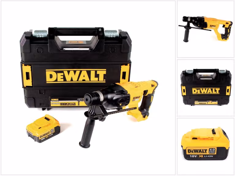 DeWalt DCH 133 NT Martello combinato a batteria 18V 2,6J SDS plus Brushless + 1x batteria ricaricabile 4,0Ah + TSTAK - senza caricatore