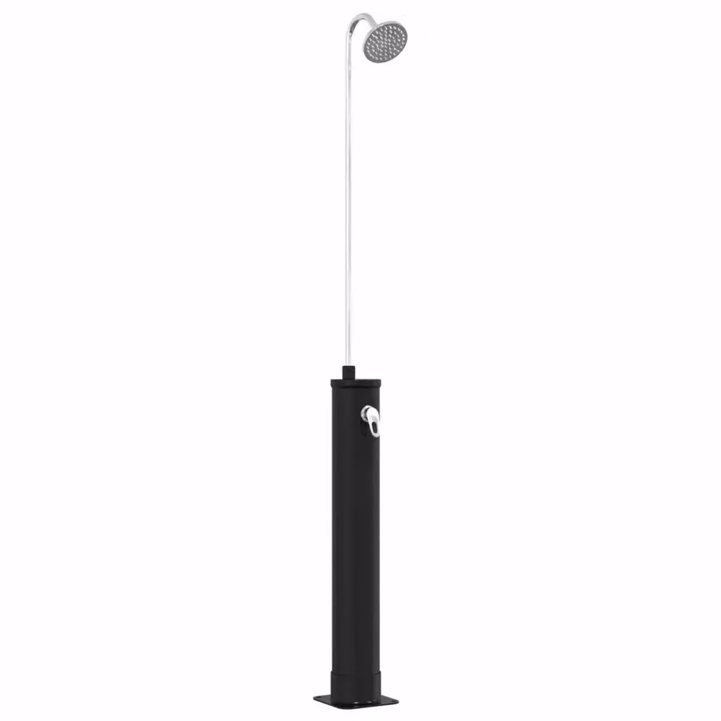 Doccia Solare vidaXL con Testa Doccia, Colore Nero, Capacità 20 l – 2