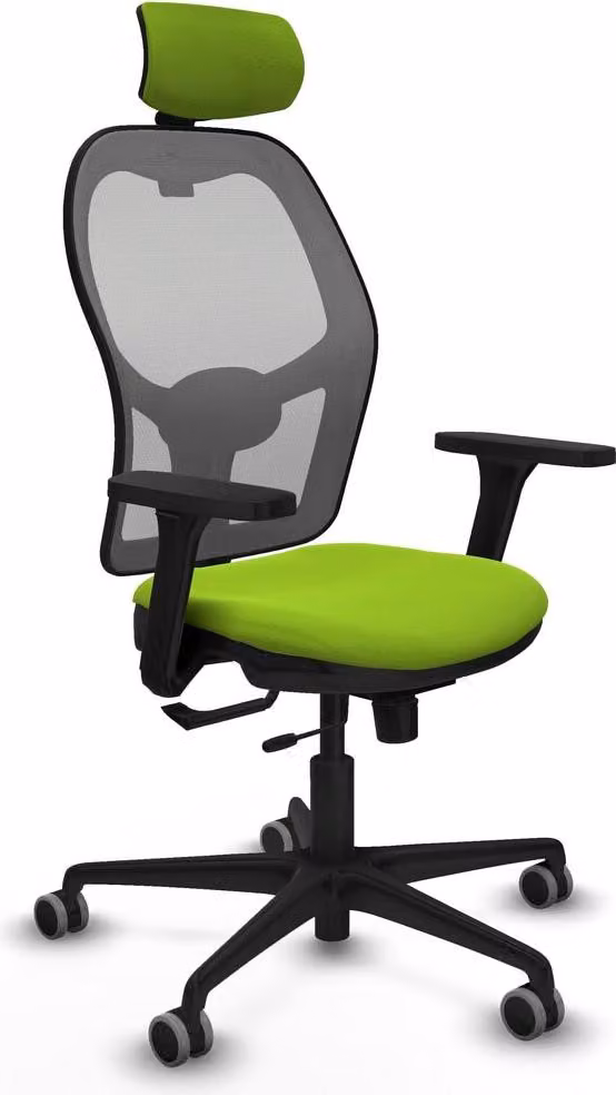 Sedia da ufficio con poggiatesta Jorquera Piqueras y Crespo 3D036G2 Colore Pistacchio
