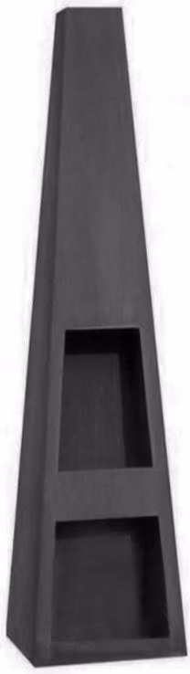 Caminetto da giardino Markone 203-2 (laccato): 40 x 40 x 118 cm