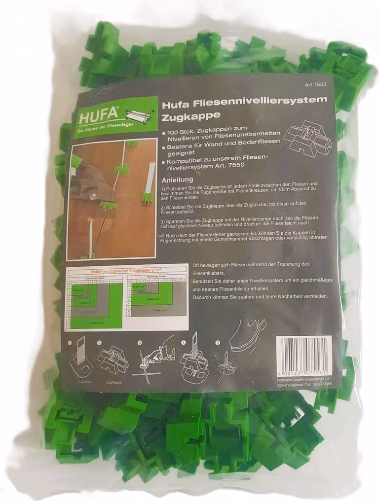 Sistema di livellamento per piastrelle Hufa 100 x tappi a strappo
