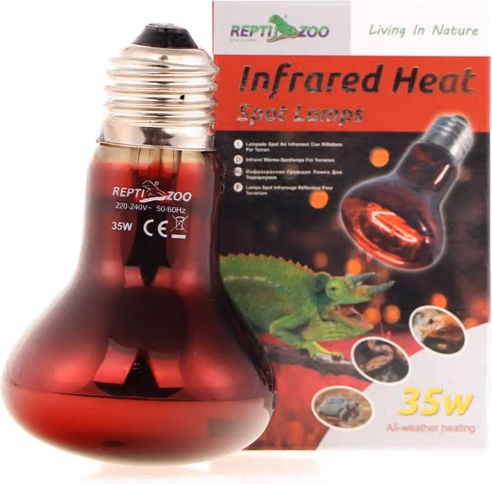 Repti-Zoo Calore a infrarossi 35W - Lampadina riscaldante a infrarossi Repti-Zoo