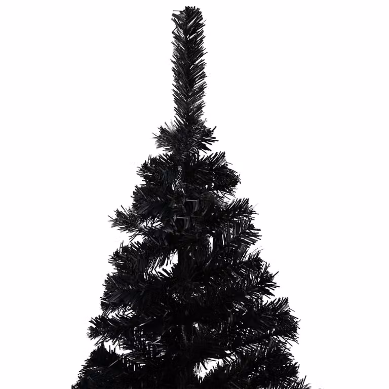 The Living Store Albero di Natale artificiale con supporto nero 210 cm PVC