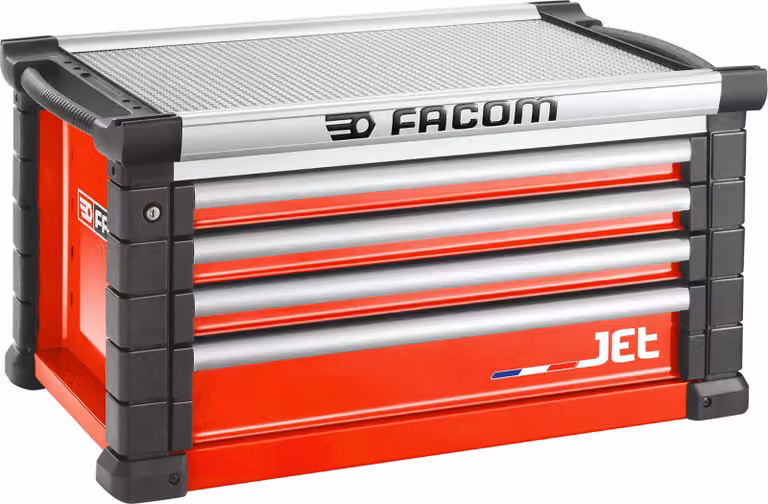 Facom Werkzeugtruhe 4 Schubladen 4 Module, rot