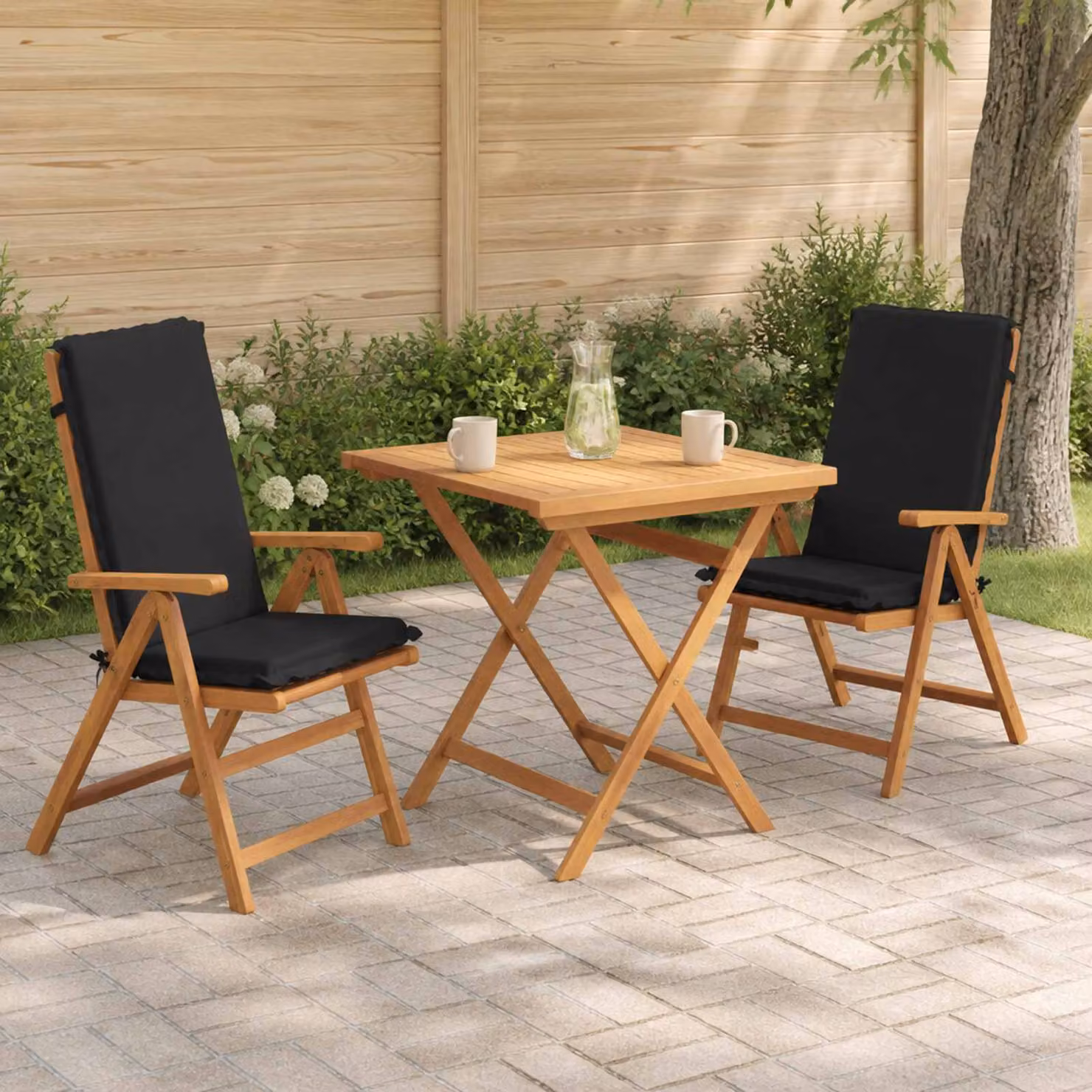 vidaXL Cuscino per sedia a schienale alto GEMERT 2 pz 100% Poliestere