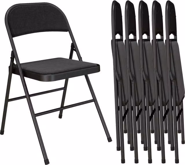 Sedia Pieghevole Minimal Nero L/P/H: 45 x 46 x 78 cm – 1