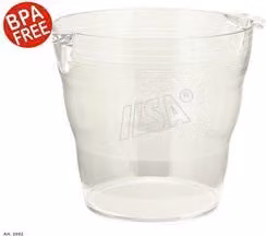 Secchiello portaghiaccio e porta bottiglia Crystal Ilsa in plastica trasparente L: 26 cm, P: 25 cm, H: 25 cm