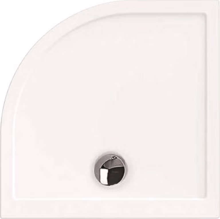 Hoesch Piatto doccia quadrante Samar bianco, 90x90x3cm, ultrapiatto
