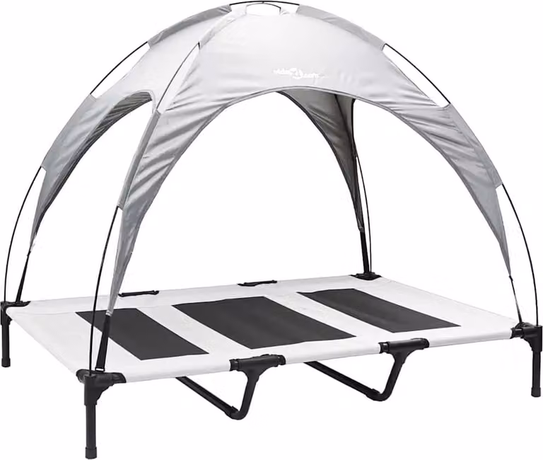 Letto per Cani Grigio Argento 122 x 93 x 106,5 cm Acciaio