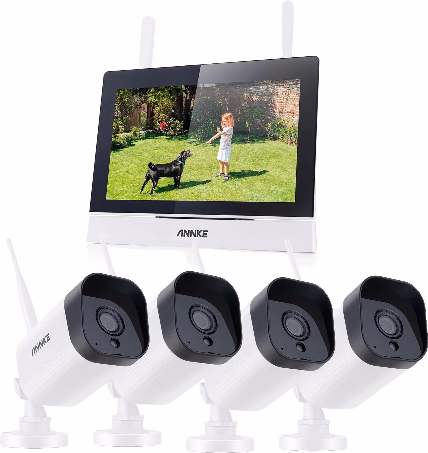 Telecamera NVR wireless, risoluzione 3MP, ingresso video a quattro canali
