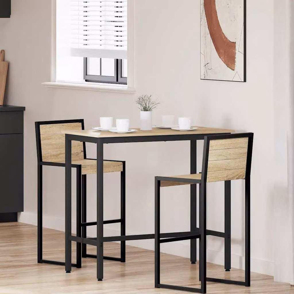 vidaXL Tavolo Moderno in Rovere Sonoma L: 100 cm, P: 50 cm, H: 90,5 cm