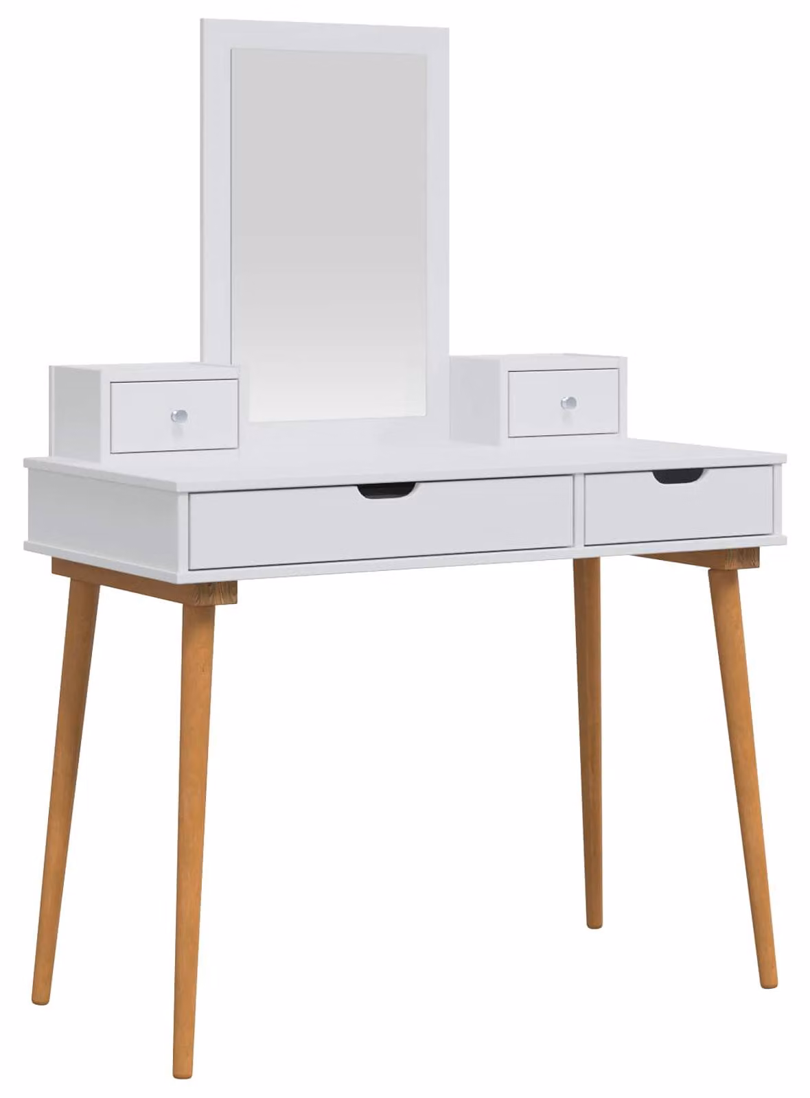 Set da trucco FAUSKE, 4 pezzi, bianco, 100 x 50 x 143 cm