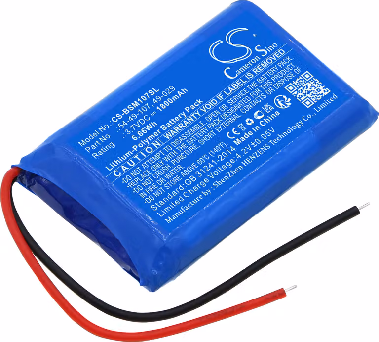 TECHTEK Batteria compatibile con [Biosystems] MultiPro Multigas Monitor sostituisce 49-029, per 54-49-107