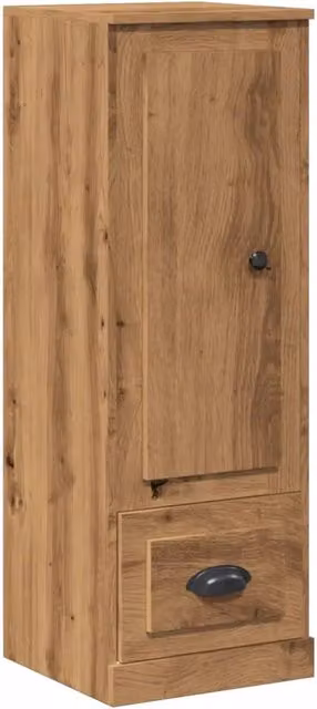 Buffet credenza cassettiera mobiletto mobile contenitore organizer cucina soggiorno salotto alto fatto a mano 36 x 35,5 x 103,5 cm legno ingegnerizzato marrone 02_0033161