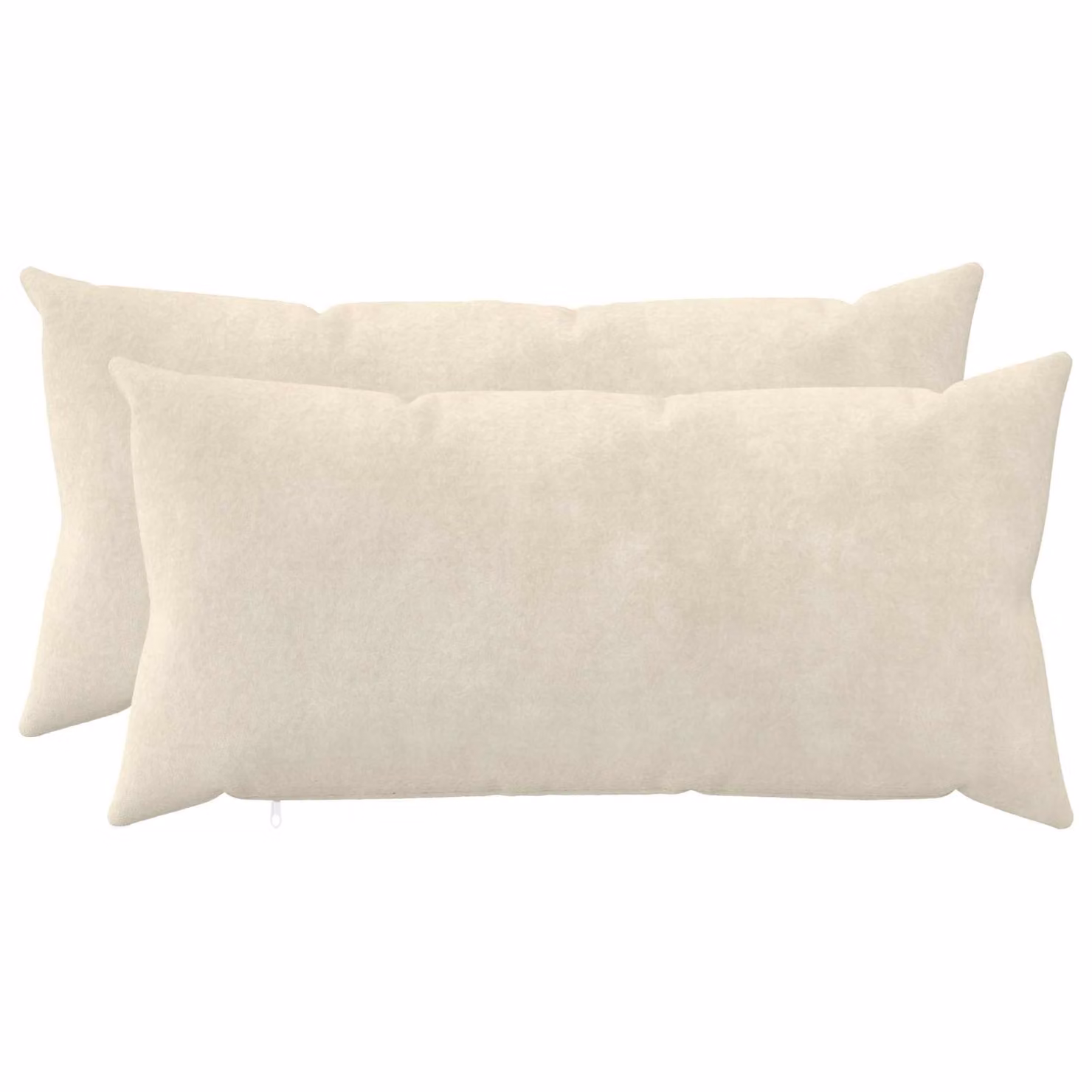 Set di 2 federe vidaXL HEERLEN color beige in microfibra, L 80 cm x P 40 cm
