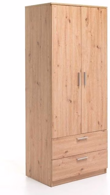 Armadio Chelsea 2 Ante e 2 Cassetti 80 x 53 x 196H cm