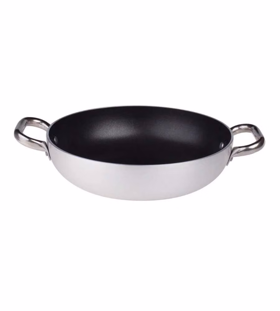 Tegame in Alluminio Antiaderente con 2 Manici Inox 32cm - Alta Qualità