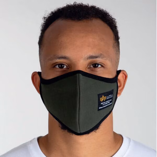 Rouška Alpha Industries Maschera facciale pesante Olive - UNI