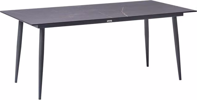 Tavolo da riunione con piano in HPL e struttura in alluminio per ufficio domestico altamente resistente grigio scuro