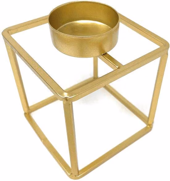 Portarotolo in metallo - design minimalista - pezzo unico - color oro - metallo