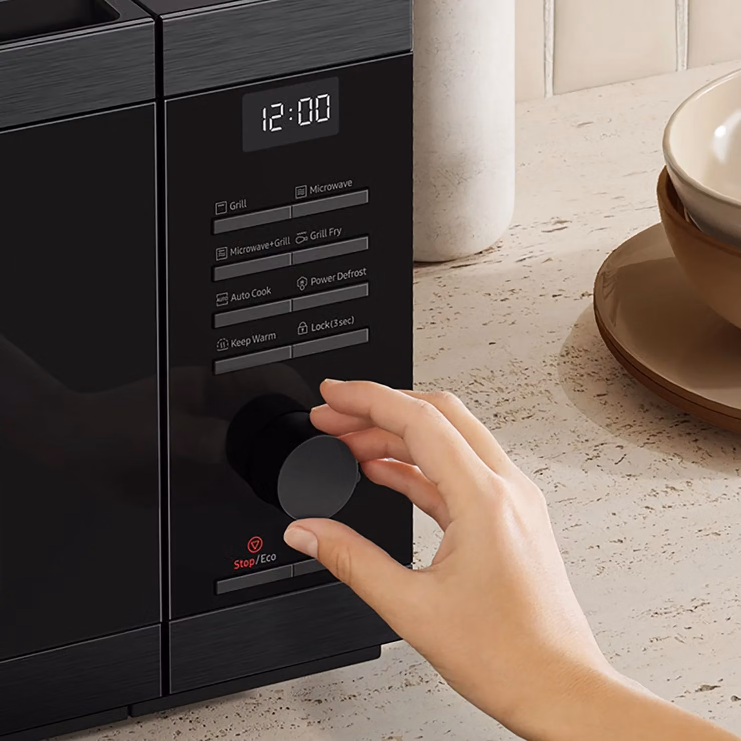 Samsung Forno Microonde con Grill MG23DG4524AGE1 Nero 23 L 800 W 1150 W – 3
